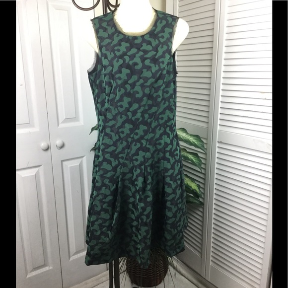 PINK TARTAN ALVINA JIGSAW JACQUARDFIT FLARE DRESS - Picture 3 of 10